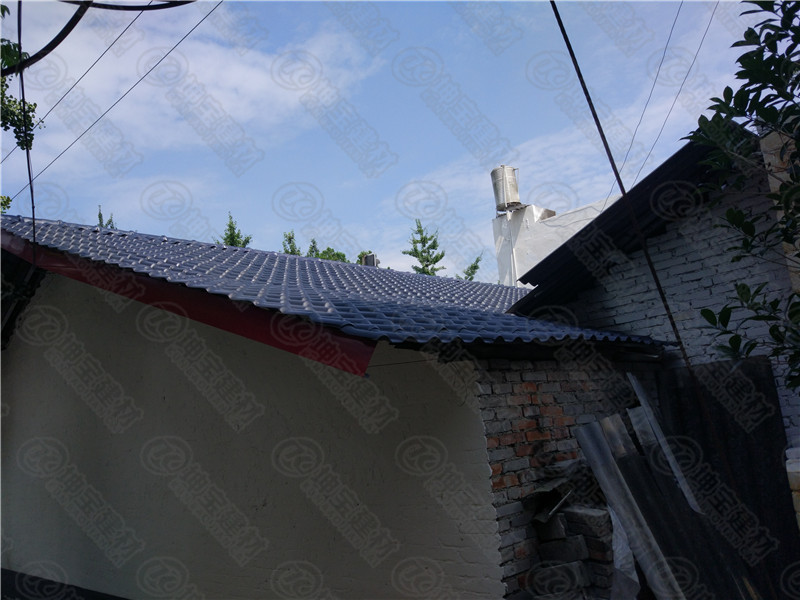 溫江區(qū)府通路政府舊房改造合成樹(shù)脂瓦案例